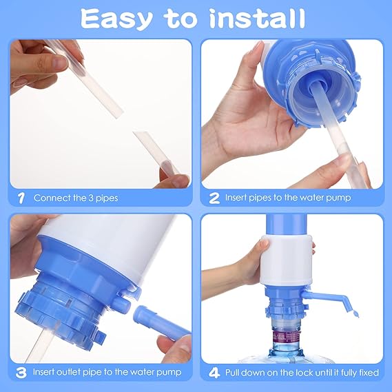Universal Manual Drinking Water Pump Dispenser For Water Bottle ,Easy Portable Manual Hand Press Dispenser Water Pump.. 