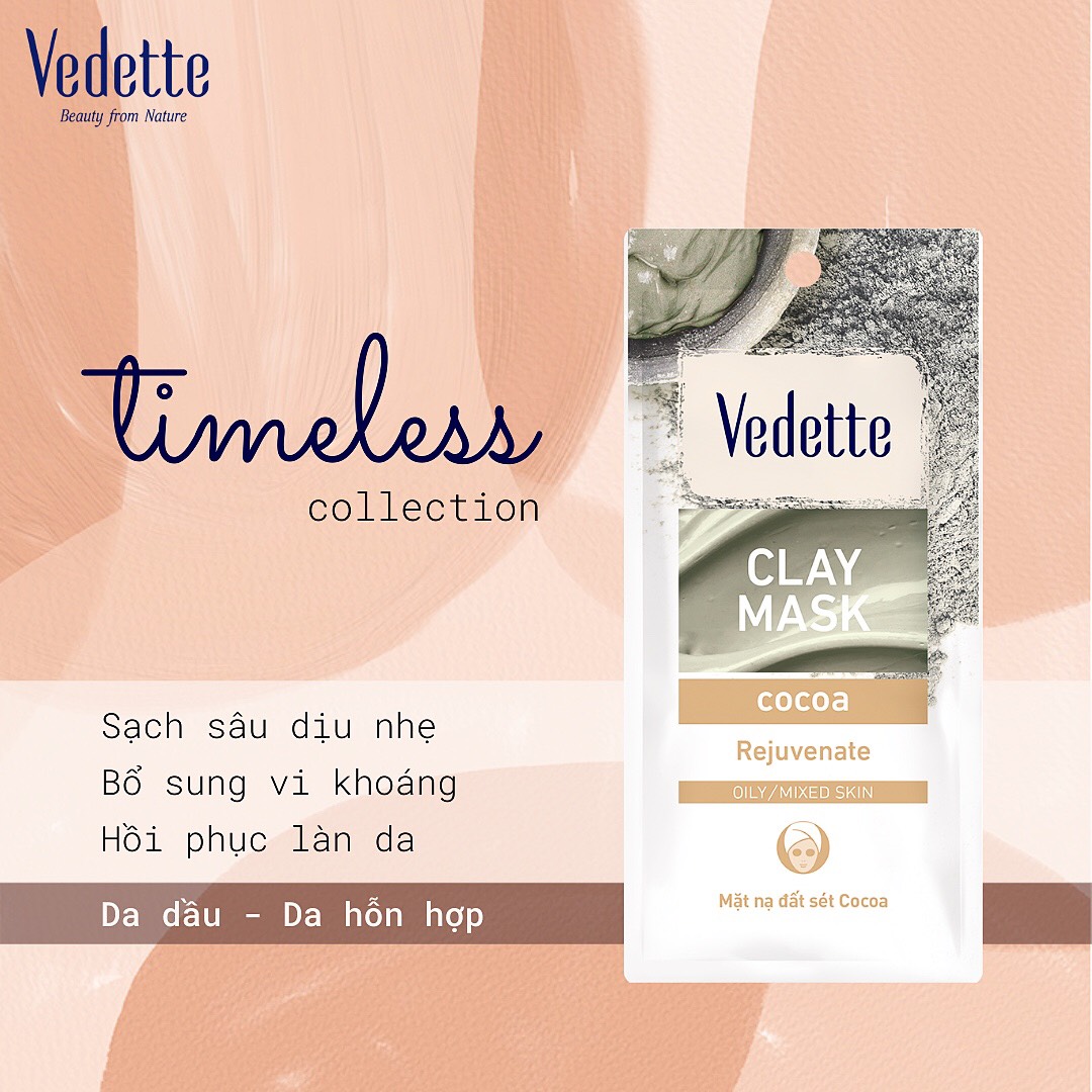 Mặt nạ đất sét Cocoa Vedette 12g