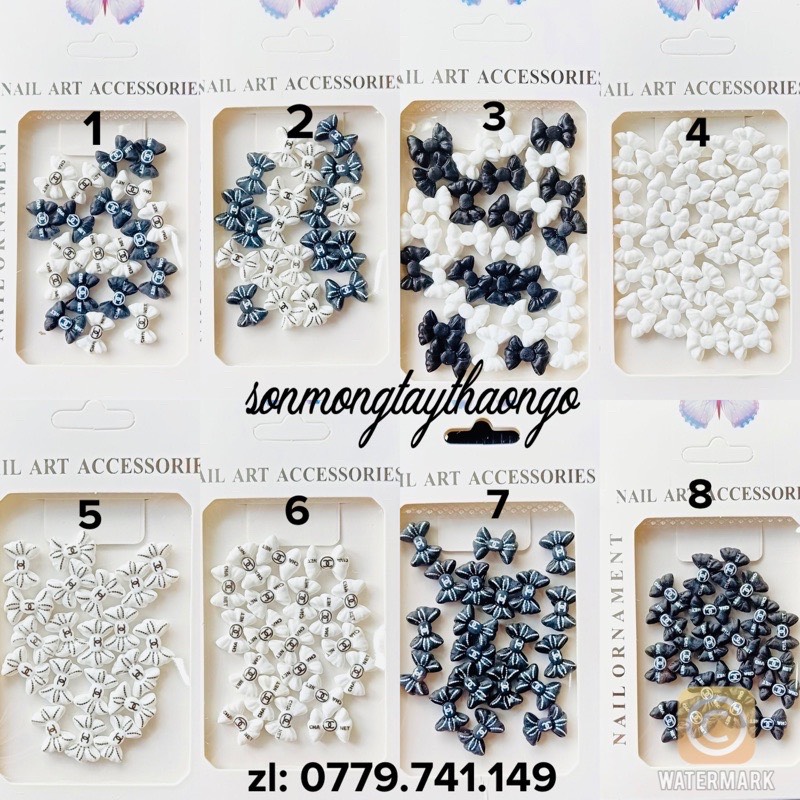 Charm nail nơ đính móng xịn sò dành cho nail 1 gói