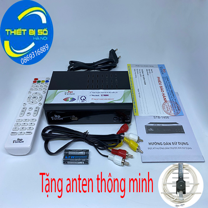 Đầu Thu Kĩ Thuật Số DVB T2 LTP Tặng Anten 15M