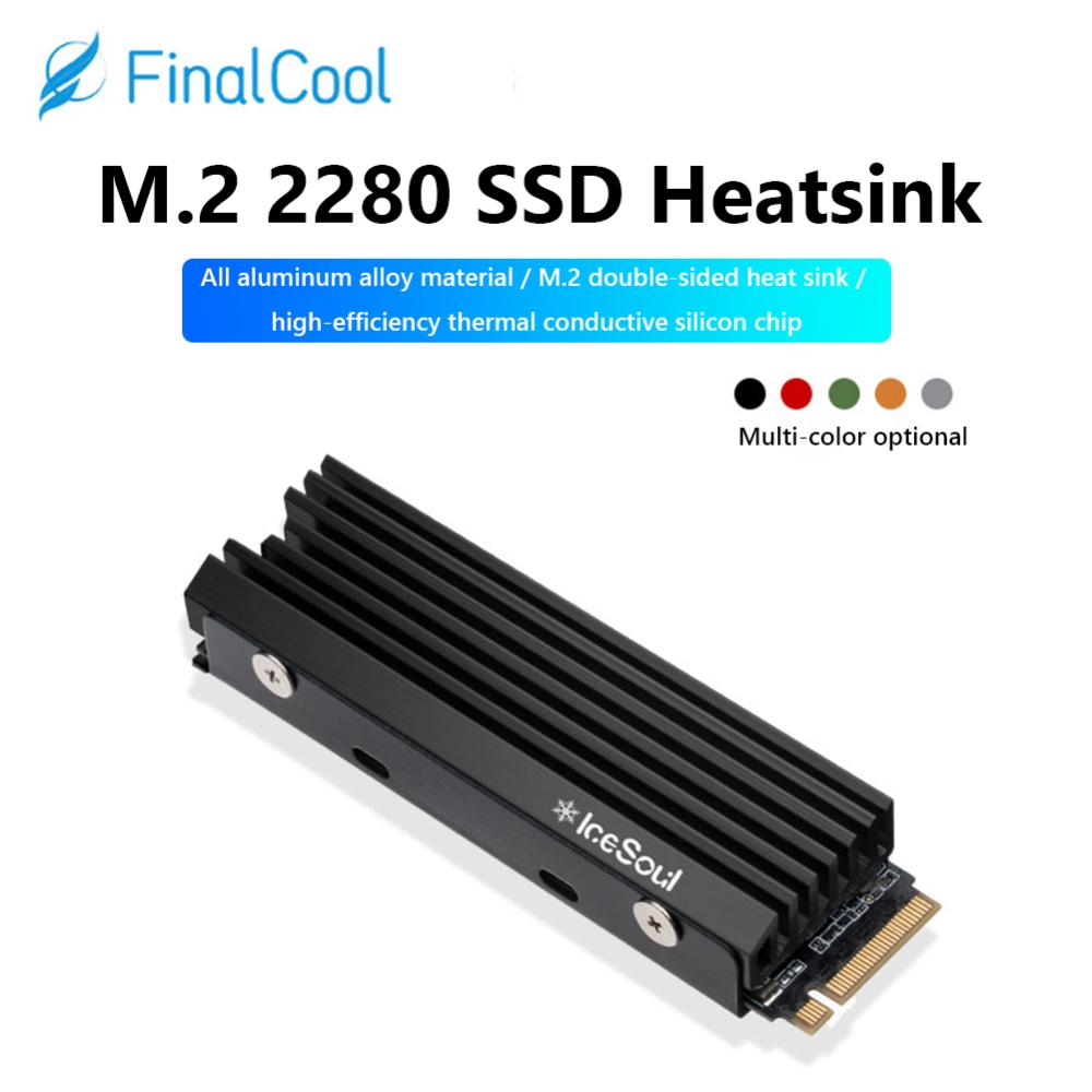 【Original】FinalCool IceSoul 08 Heatsink M2 NVME NGFF 2280 SSD Solid State Hard Disk Cooler