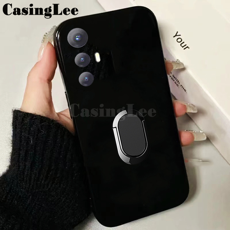 For Cubot Max 5 case Soft Silicone Matte Full Protector Shockproof Car Adsorb Holder Ring Back cover For Cubot Max 5 Back cover Phone cases.