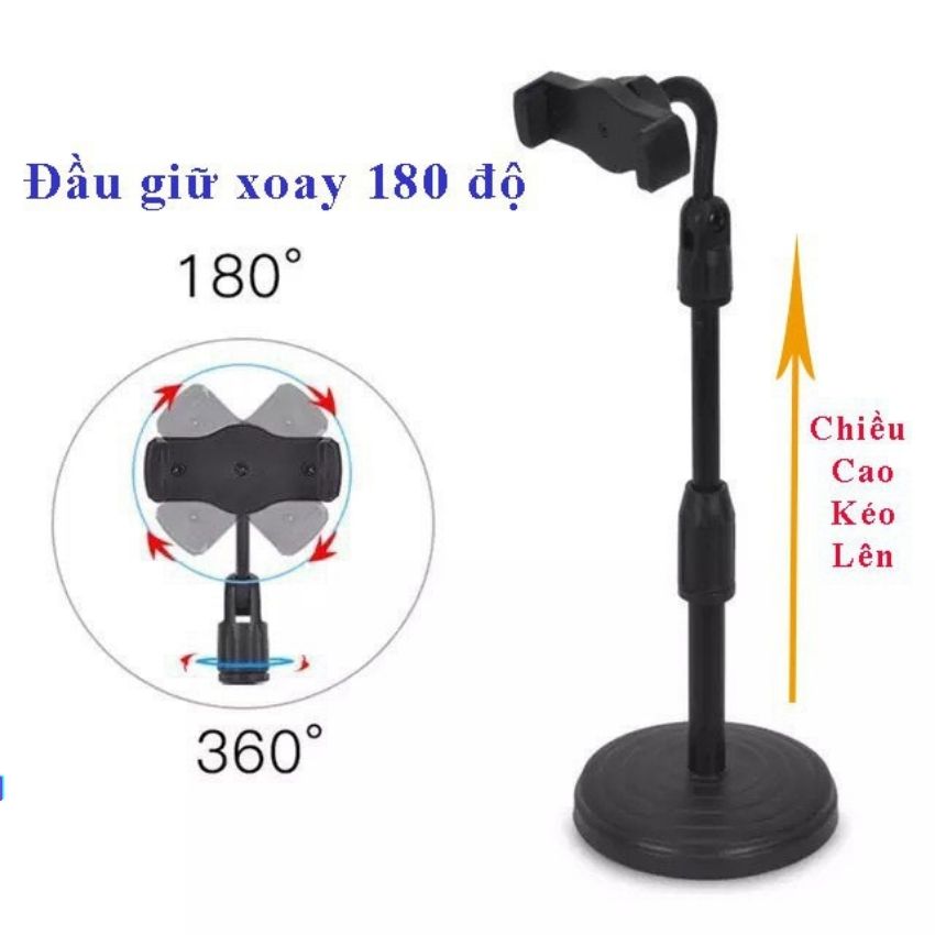 Giá Đỡ Điện Thoại Để Bàn Dùng Cho Livestream, Xem Phim, Chụp Ảnh Chống Rung, Học Online, Quay Tiktok ... HUNGZADUNG_HUTABI