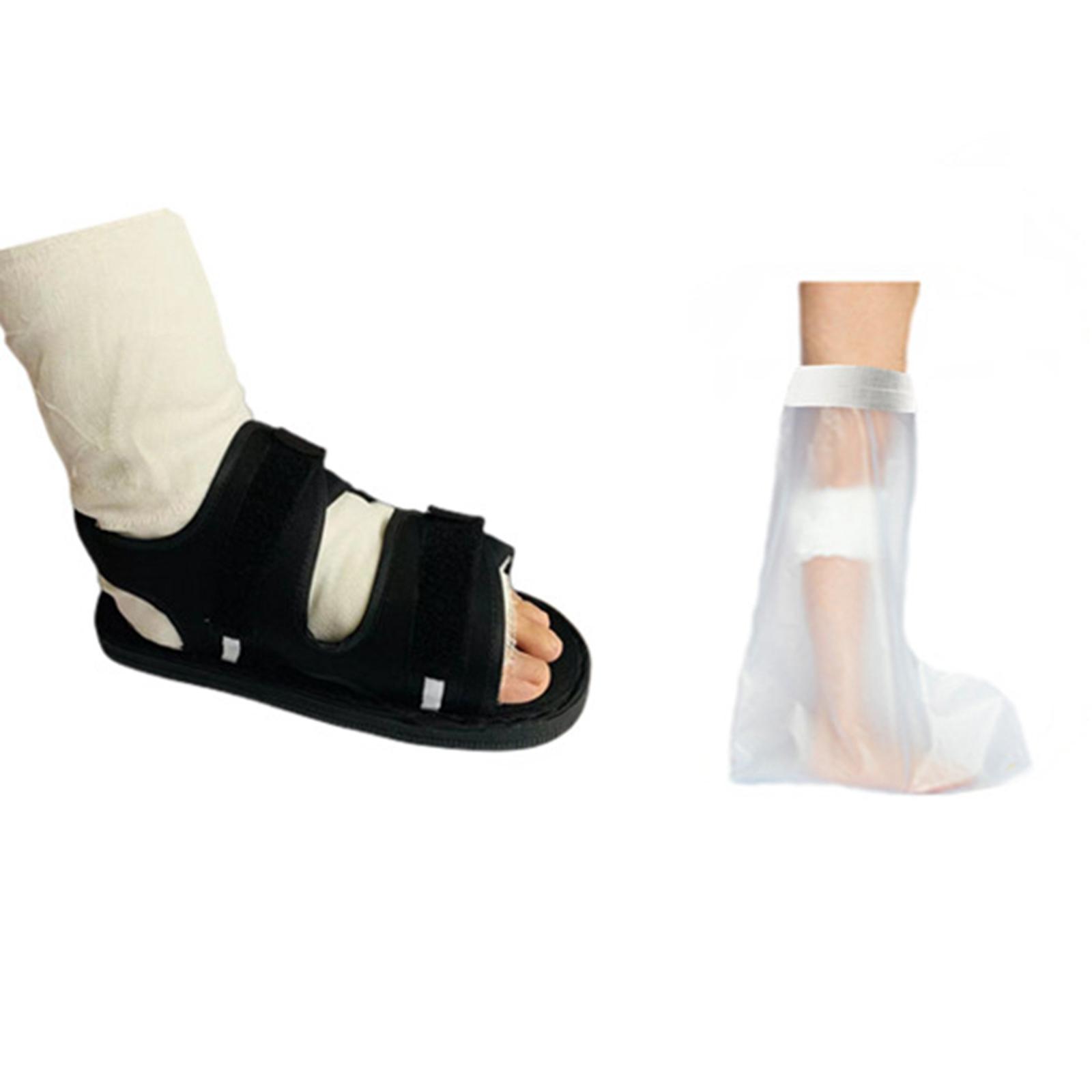 Gazechimp Post Boot Shoe Orthopedic Fracture Support Comfortable Foot Protection Fits Right or Left Foot Nonskid for Men Women Post OP Shoe Foot Cast