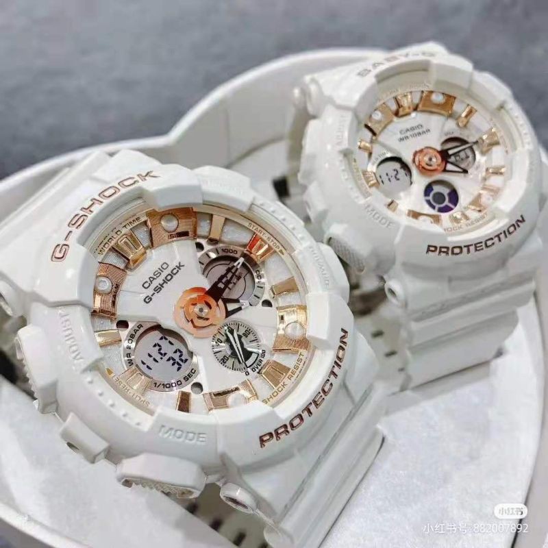 G shock hot sale casio bianco