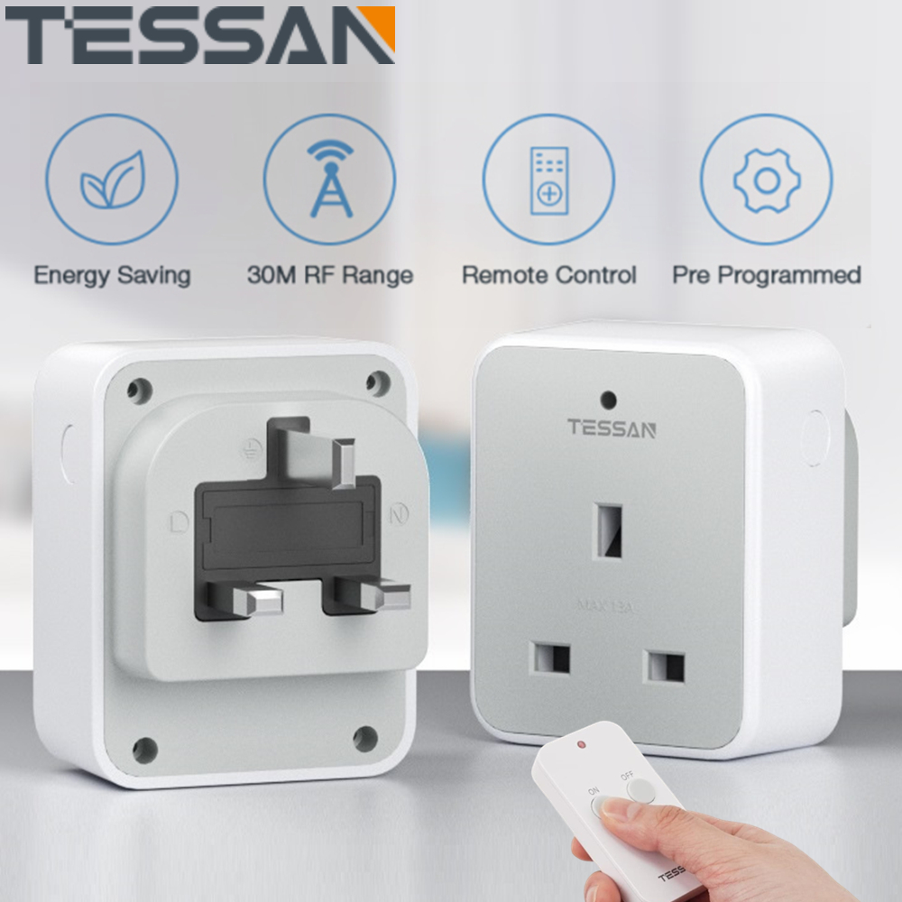 Wireless Remote Control Sockets with 30m Operating Range