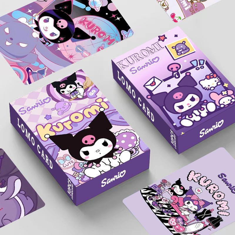 Kuromi card sanirio picture lomo card 30 sheets picture box