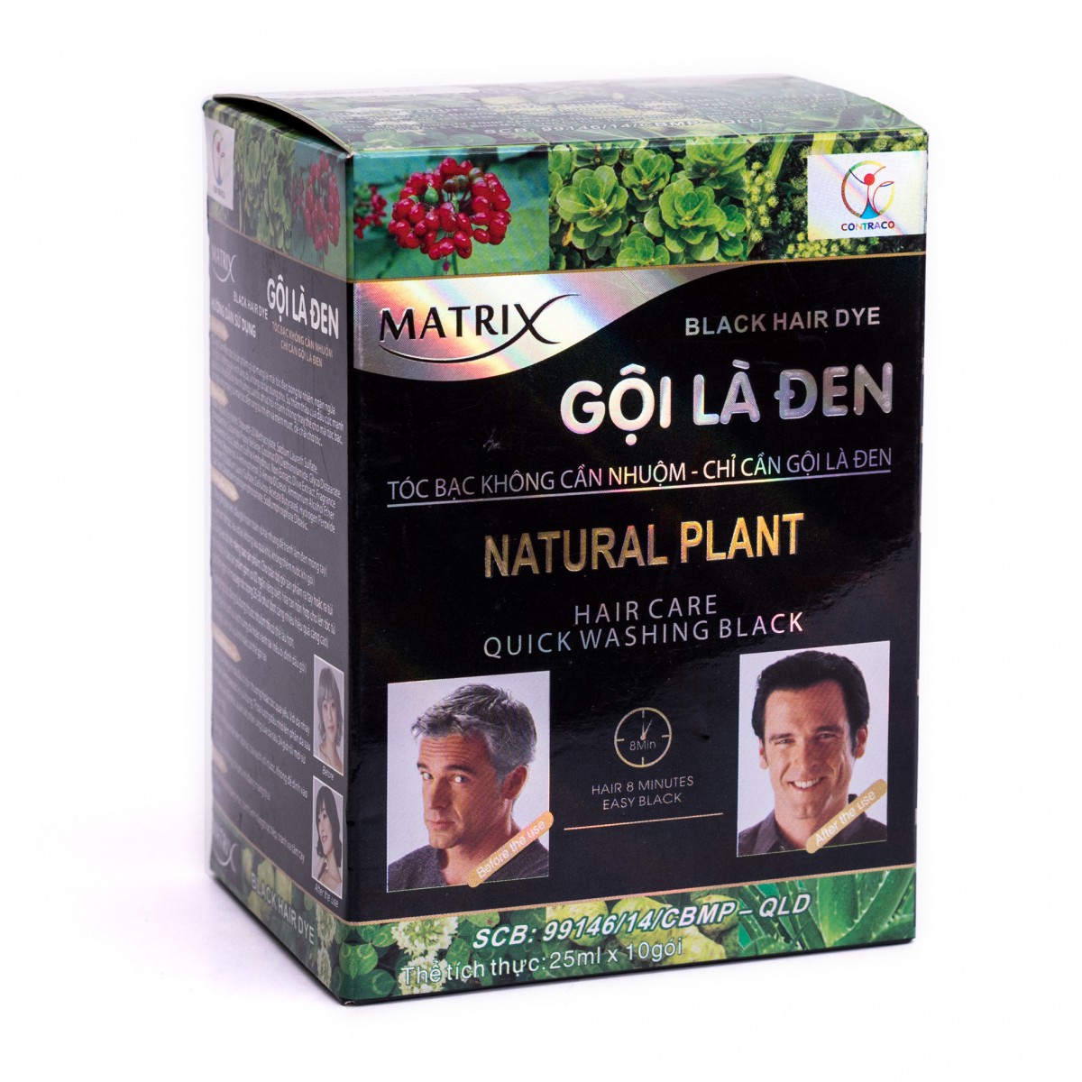 Dầu gội làm đen tóc Matrix Gội là đen ( giá 1 gói)