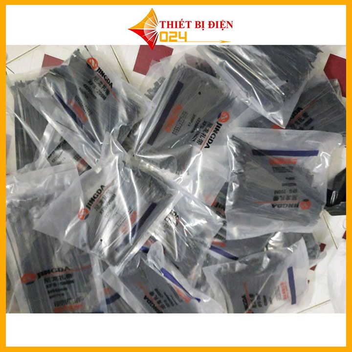 Gói 1000PCS Dây Thít Đen 3X150mm