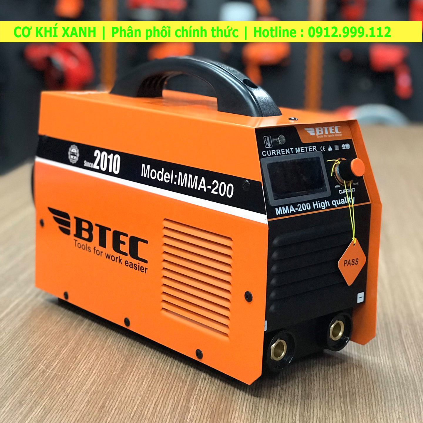 Máy hàn điện tử Btec MMA-200 xác lớn