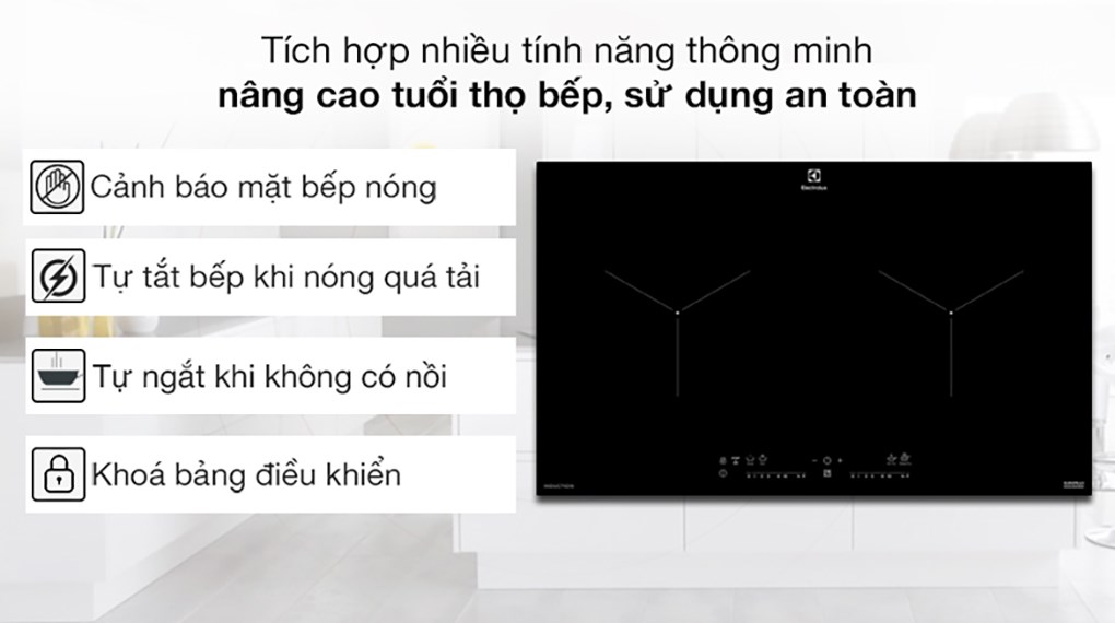 [Trả góp 0%]Bếp từ đôi Electrolux EHI7280BB 70cm (Giá áp dụng giao tại HN, HCM& các tỉnh liên hệ shop)