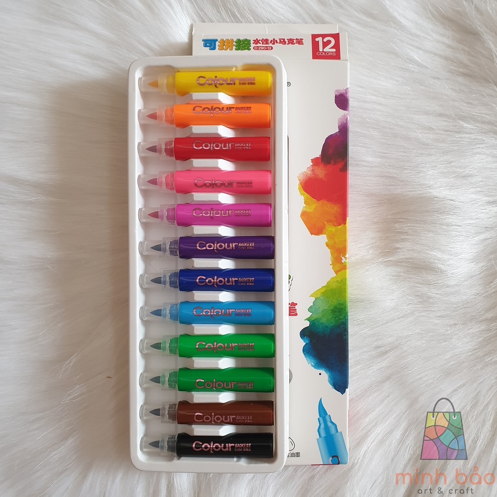 BỘ BÚT MARKER BAOKE DẠNG NƯỚC 12/24/36 MÀU D290