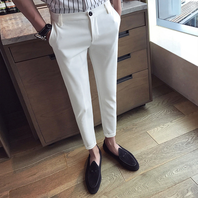 Office Wear Men Stylish Cropped Fashion 