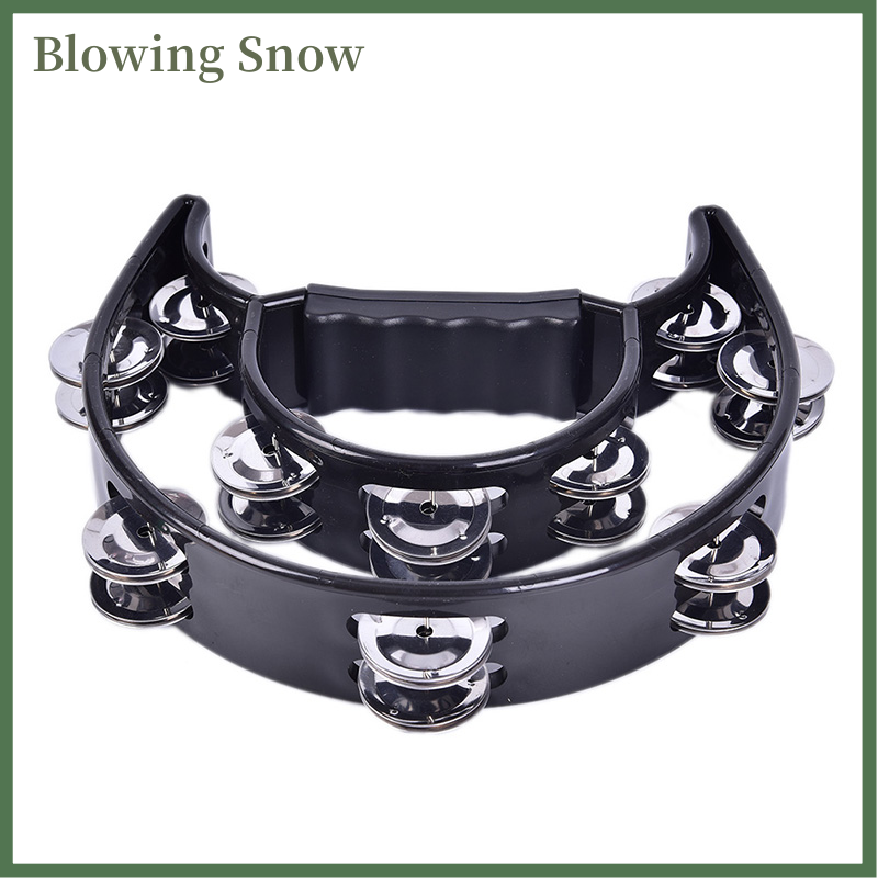 Blowing Tamborine Drum Durable Percussion Instruments Musical Instrument Compact Double