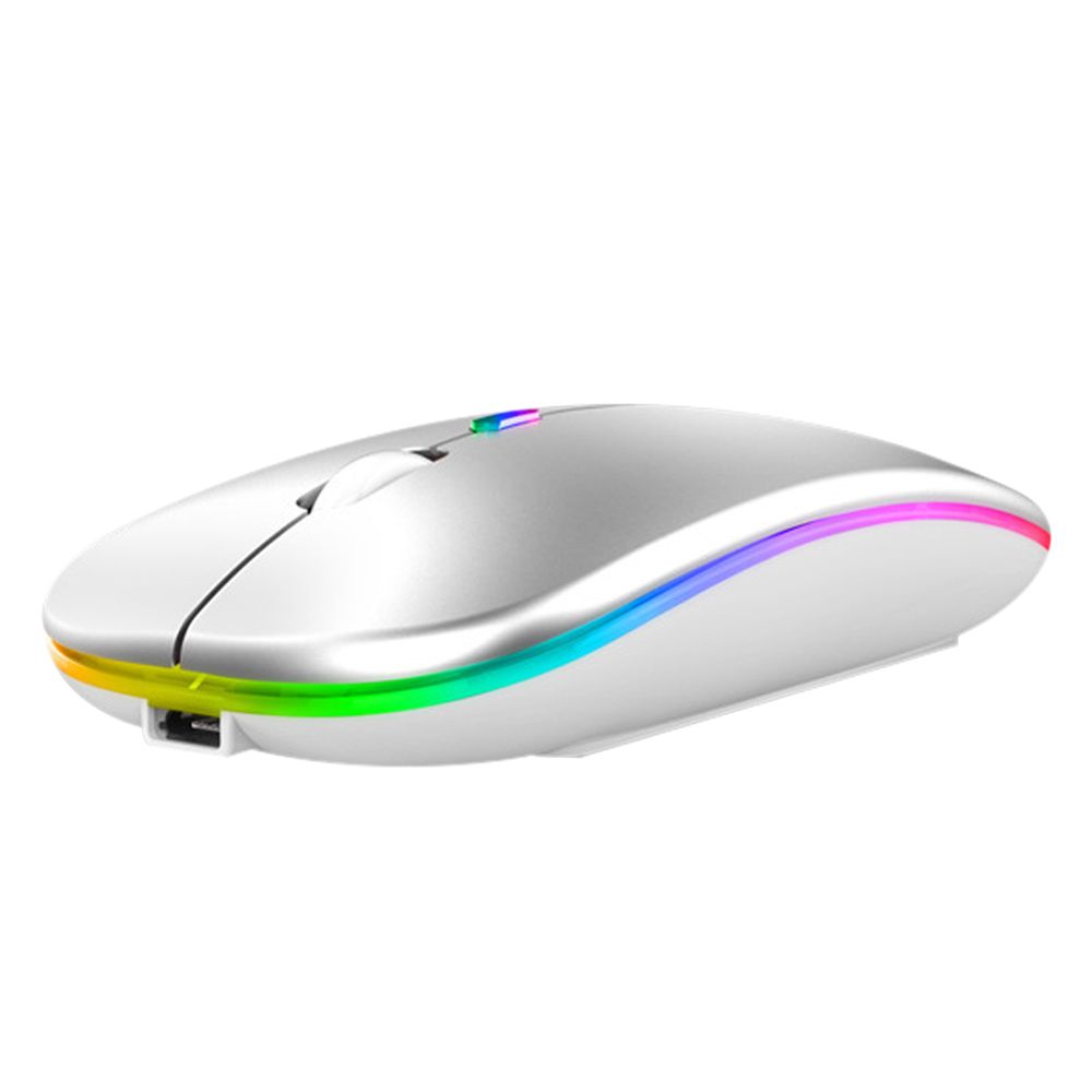 ROVII 1600DPI Computer Rechargeable BT5.2 Gamer USB Mice Bluetooth Wireless Mouse RGB Mouse Gaming Mouse Computer Silent Mause