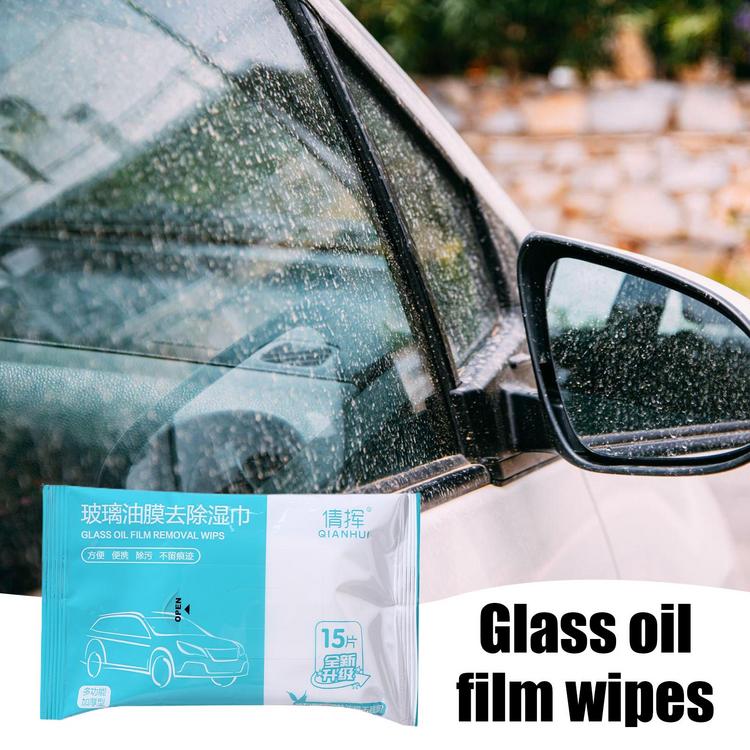 Car glass oil film removal wipes 