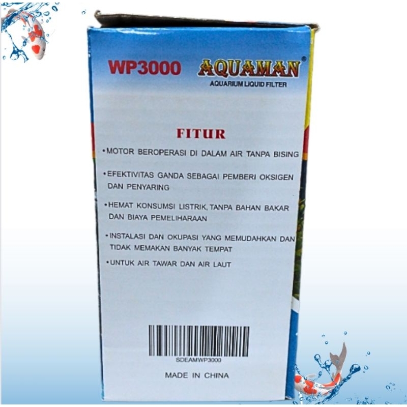 Pompa aquarium kolam AQUAMAN WP 3000