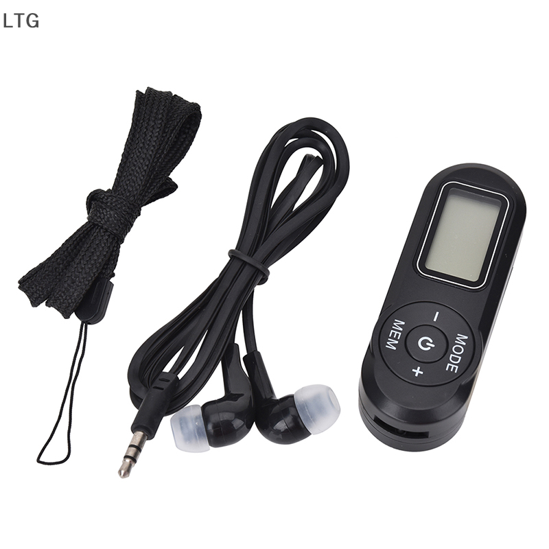 Ltg yidibai truyền thuyết pocket fm radio với dsp fm đa chức năng 1.1inch chức năng mini radio kỹ thuật số