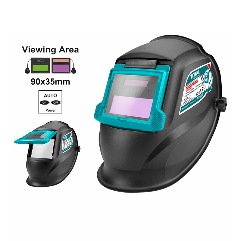Mặt nạ hàn điện tử total tsp9309 bật tắt nguồn tự động vùng quan sát 90×35mm, kích thước vùng tối 110×90×9mm - thinksafe