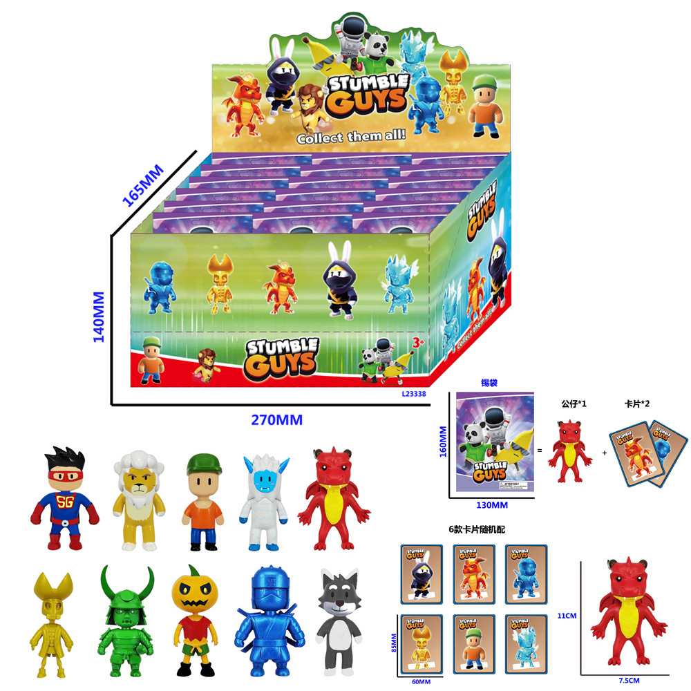 Box Stumble Fall Guys PVC Action Figures Multiplayer Challenge Types Anime  Collection Perfect Kids Gift Blank The Lunch Box From Bao07, $28.93
