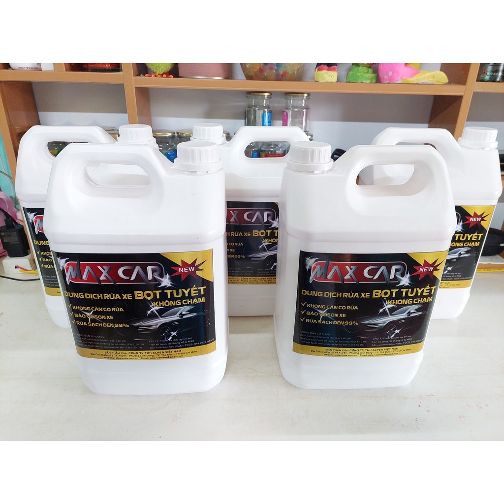 Dung dịch rửa xe không chạm MaxCar 5 Lít, WASHMAX Autocare