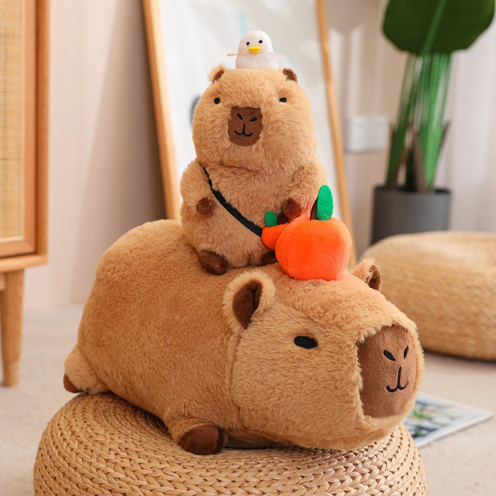 Mefu4 mô phỏng động vật capybara Thú nhồi bông mô phỏng capybara capybara đồ chơi nhồi bông capybara Đồ chơi nhồi bông mềm capybara búp bê vải nhung quà sinh nhật