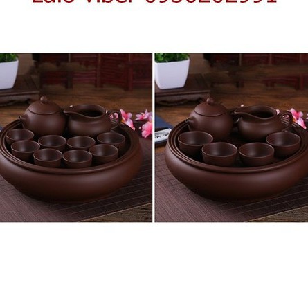 12-piece premium purple clay tea set (black red brown), cup tea set