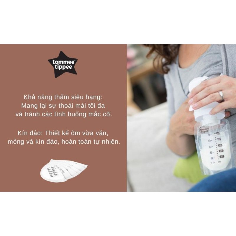 Miếng lót thấm sữa Tommee Tippee Closer to Nature (hộp 36 -100 miếng)