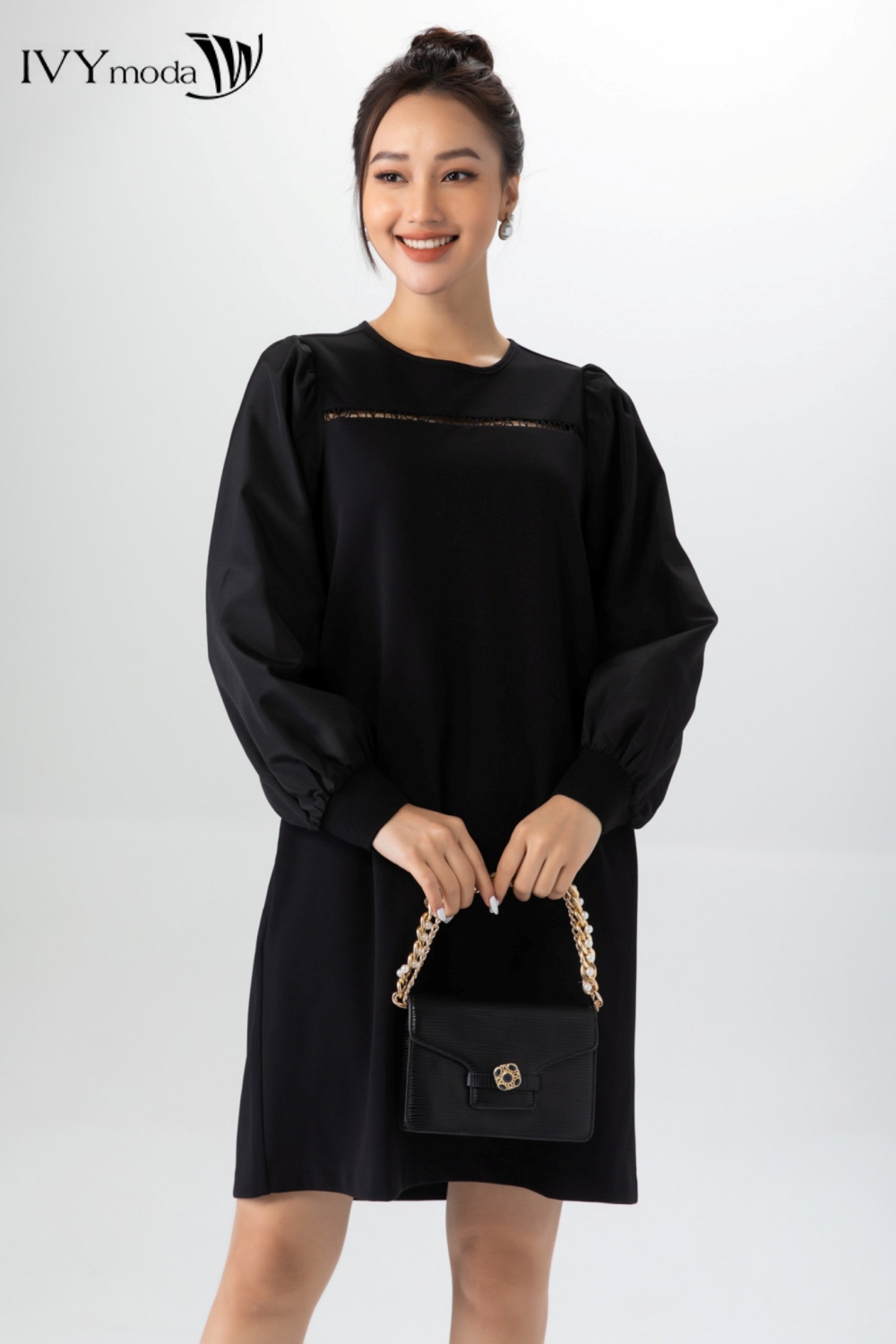 Đầm thun dáng suông ivy moda ms 42b9053