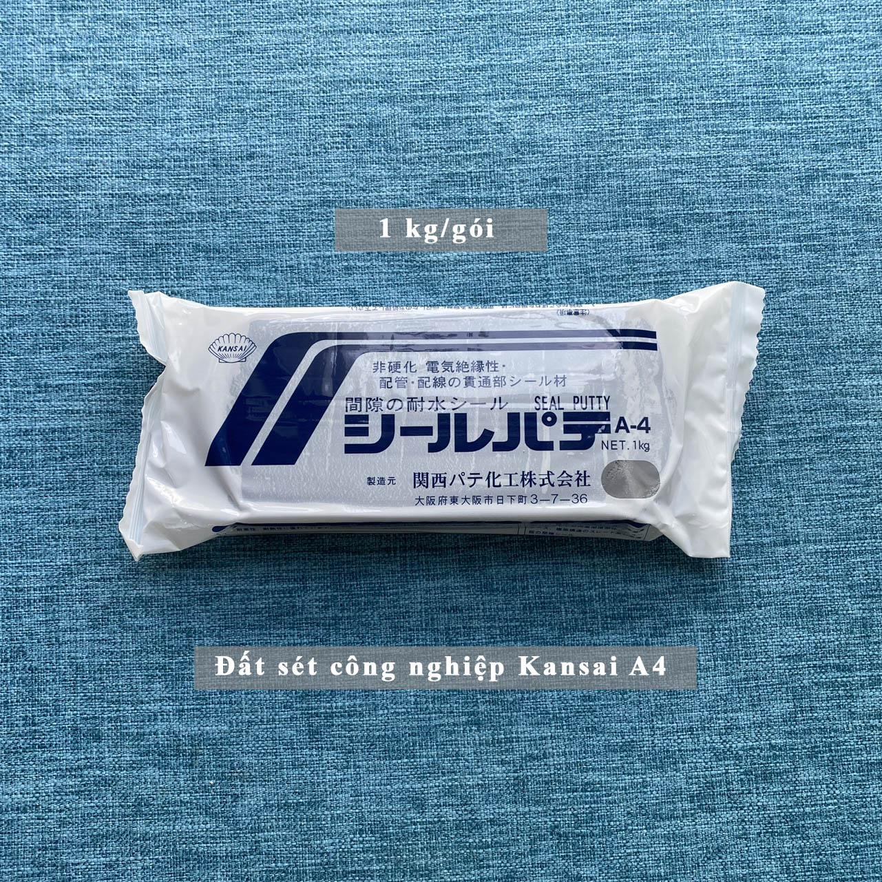 Đất sét Công nghiệp Kansai A4 Nhật Bản (đất sét công nghiệp bịt trám lỗ hở tủ điện, đường điện, lạnh)