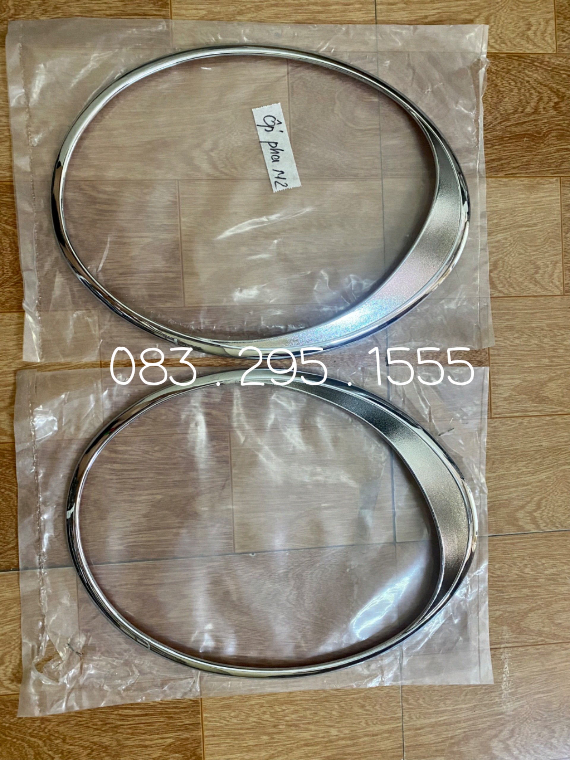 ốp viền đèn pha Matiz 2 ( xe xi nhan tròn , giá bán 1 đôi )
