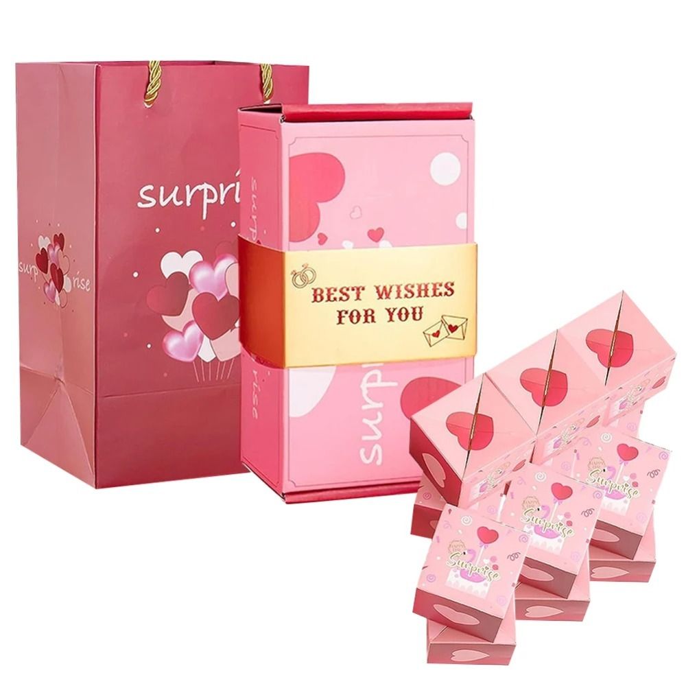 New Gift Box Paper Cash Gift Box Fun Surprise Bounce Box Pop Up ...