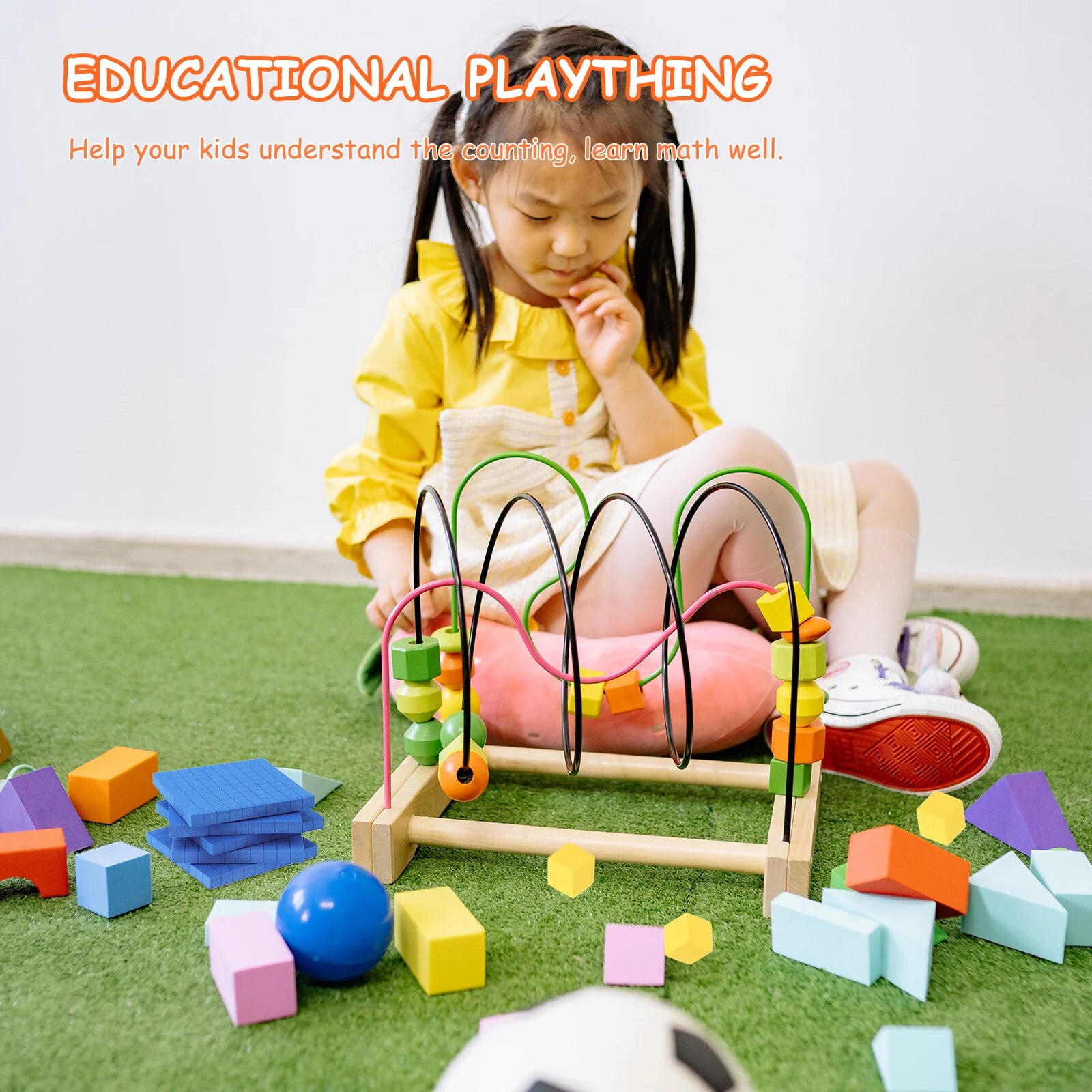 Demonstration Box Stack Kids Building Blocks Learning Children Educational Counting Cube Building