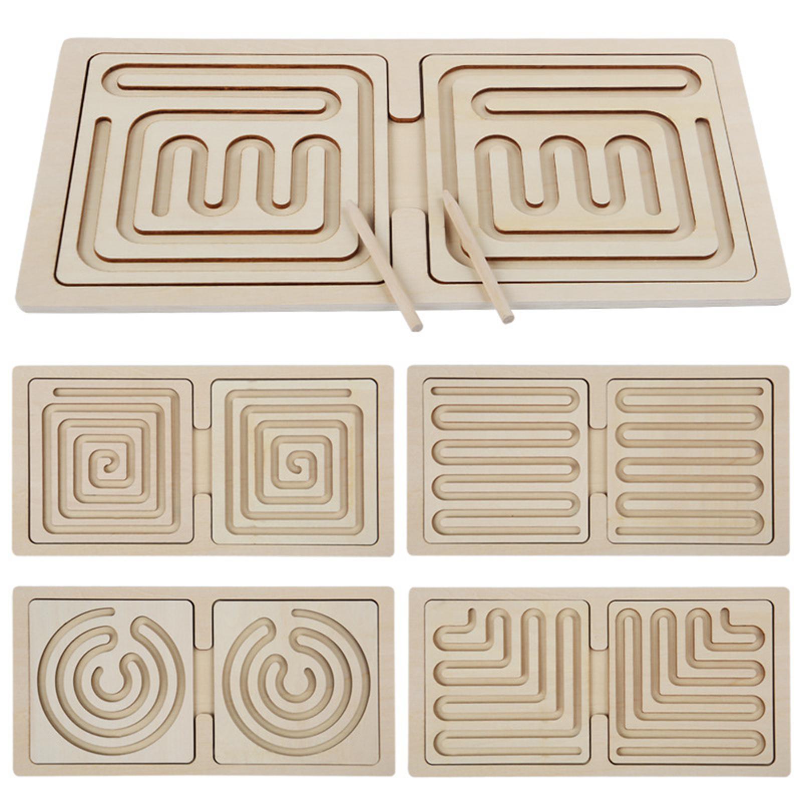 Miusue Left and Right Brain Development Toy Maze Toy Activity Board Pen Control Training Pen Control Training Board for Boy Girls