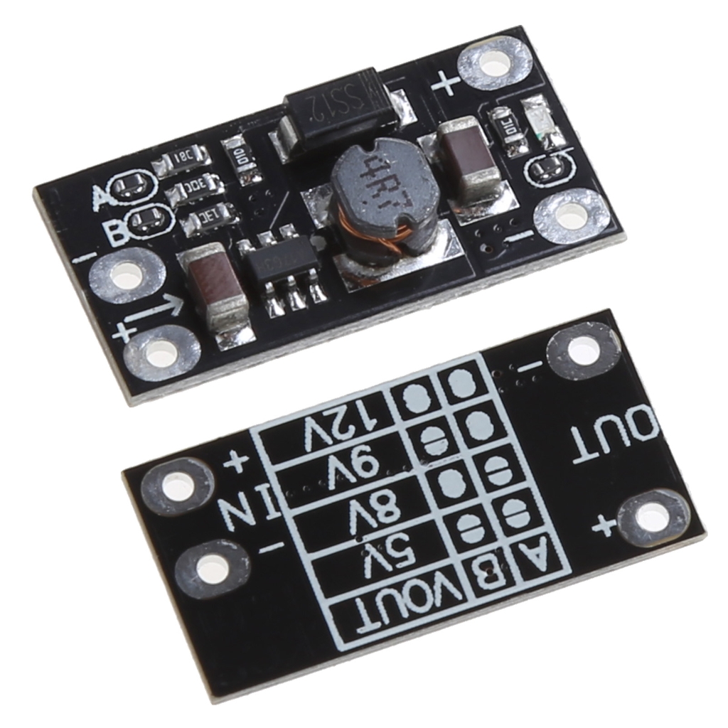 Lithium Li-Ion Bộ sạc pin mô-đun Boost 3.7V đến 12V có thể điều chỉnh DC-DC đẩy mạnh mô-đun điều chỉnh 5V/8V/9V đèn báo LED