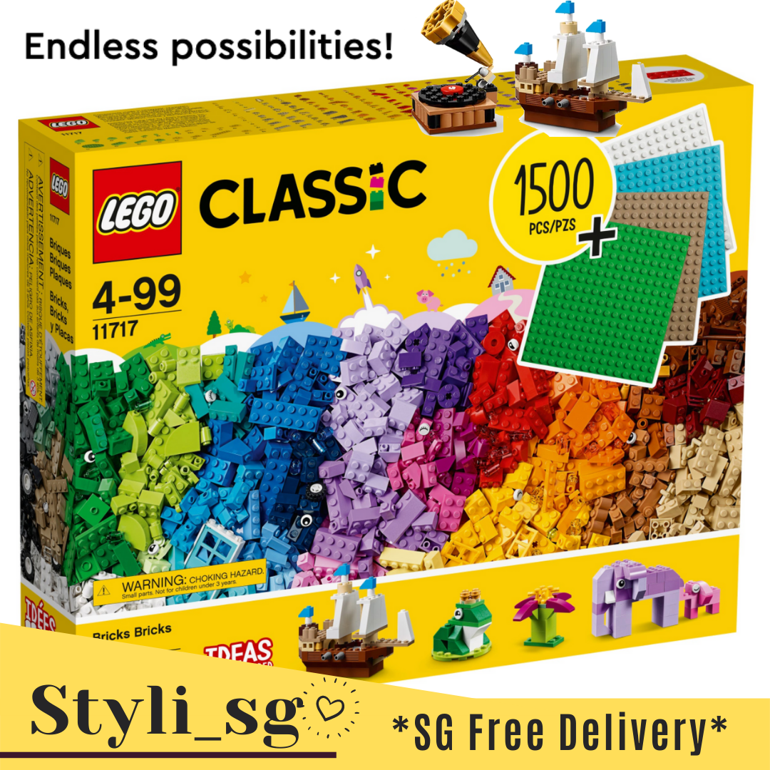LEGO Classic 10717 Bricks 1500 Piece Set - Encourages Creativity