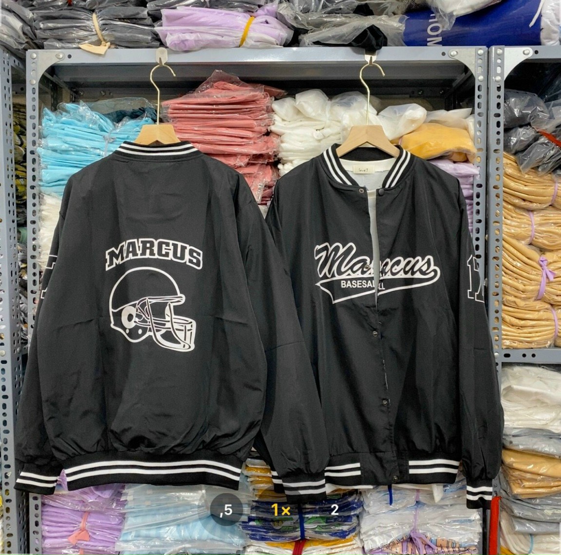( VIDEO ẢNH THẬT ) Áo Khoác Bomber Dù Gió MARCUS - FRESHIP Unisex - Kiểu Bóng Chày Số 17 Nam Nữ Cute