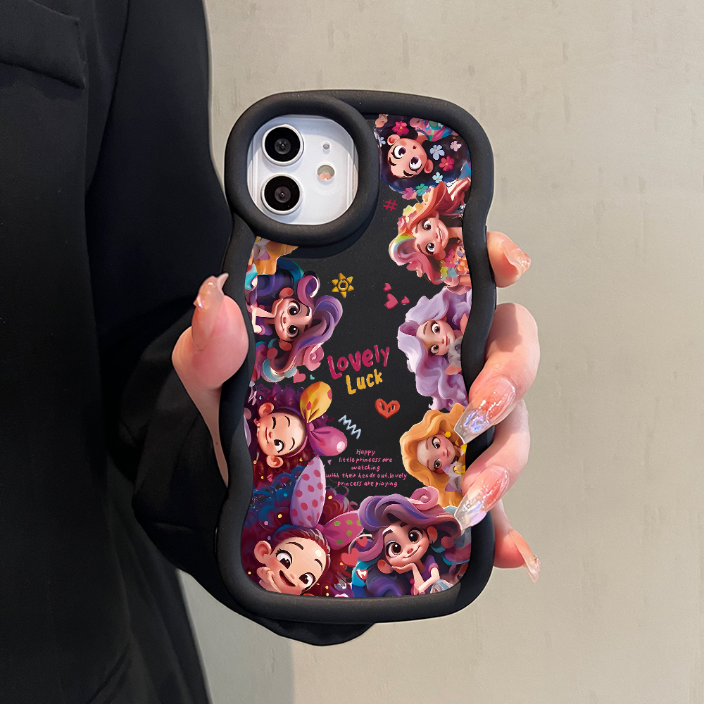 BILI for Samsung A06 Back Cover Lovely Princess Pattern Design Wavy ...