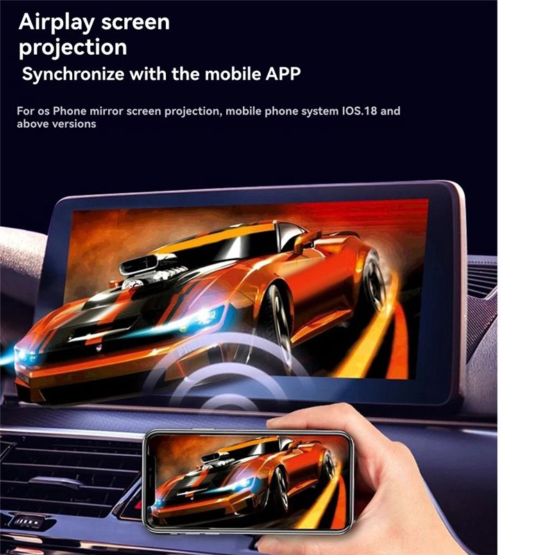Airplay Wireless Carplay Adapter 3in1 Smart Android Auto USB Dongle Wired Plug and Play.