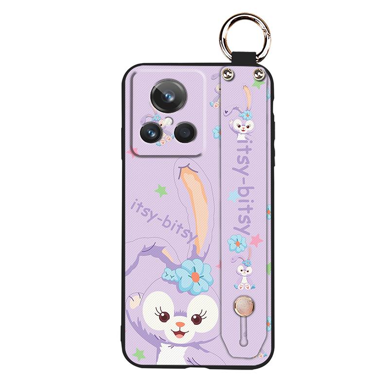 Soft case Phone Holder Phone Case For OPPO Realme GT2 5G Explorer Master Durable Cartoon Wristband Shockproof Kickstand. 