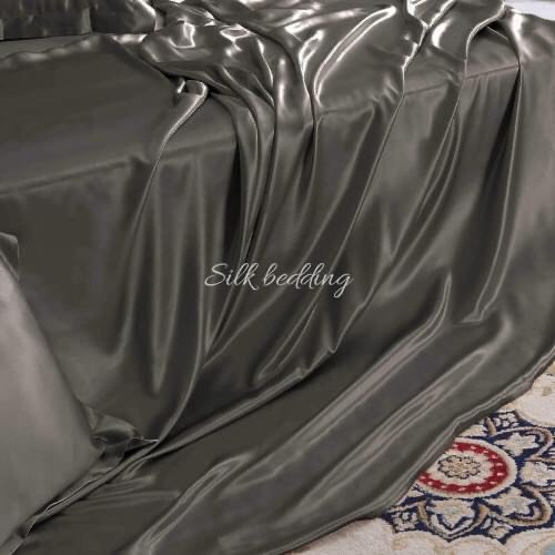 [HCM]BỘ CHĂN GA GIƯỜNG DRAP GỐI PHI LỤA CAO CẤP LAN BEDDING - NÂU