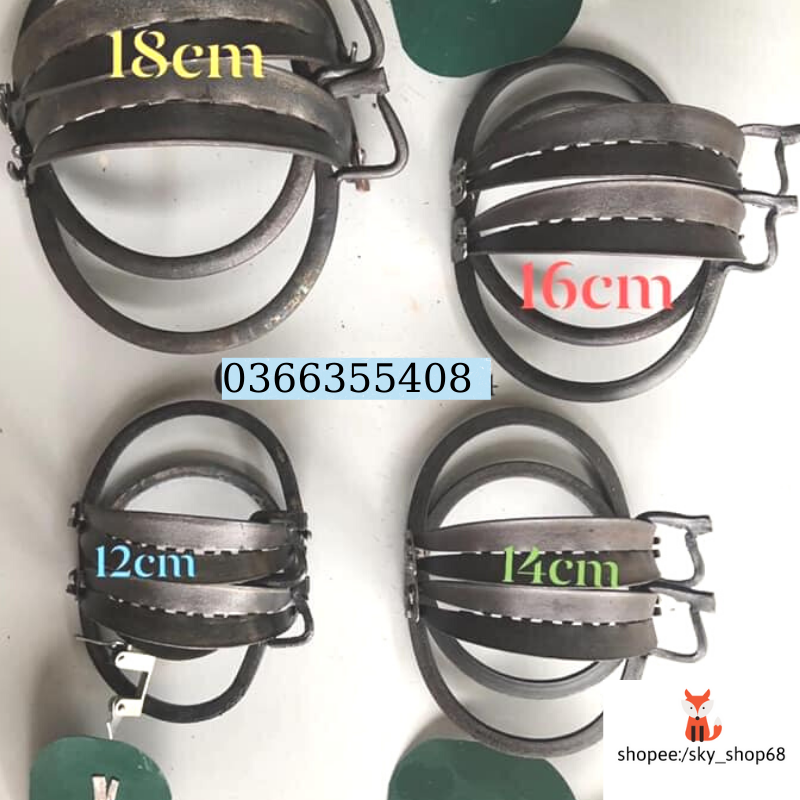 CẠM BẪY CHỒN 12CM TẶNG BÀN ĐẠP + DÂY PHANH CÁP LỤA