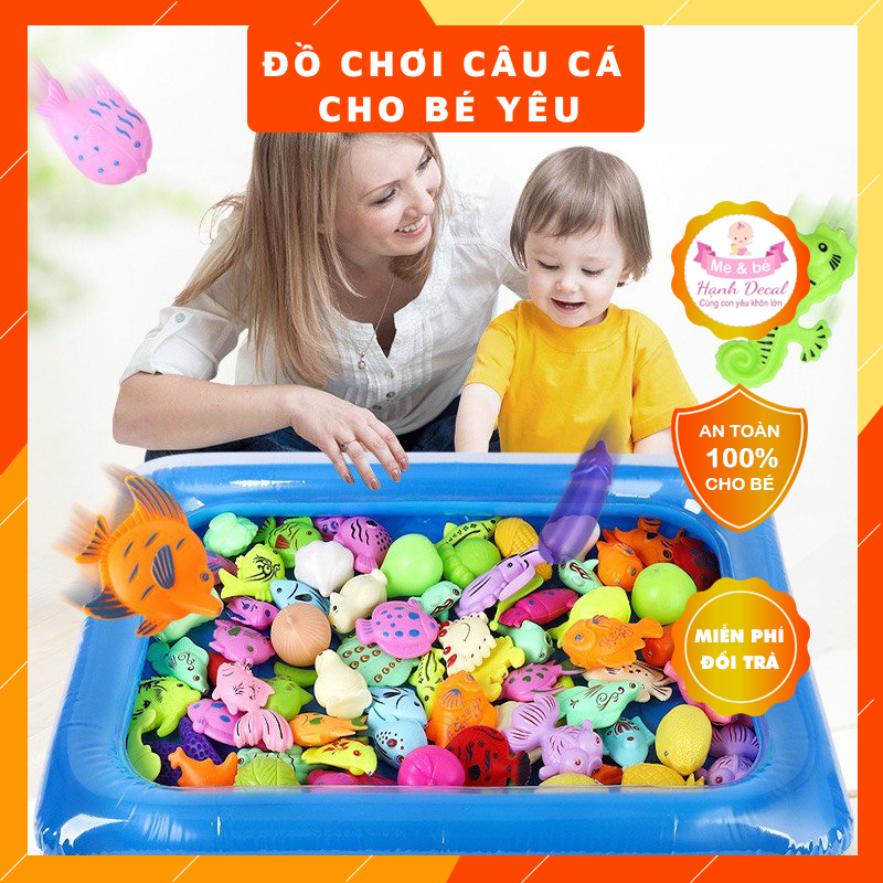 Đồ Chơi Câu Cá 25 Món Kèm Bể Phao Cho Bé