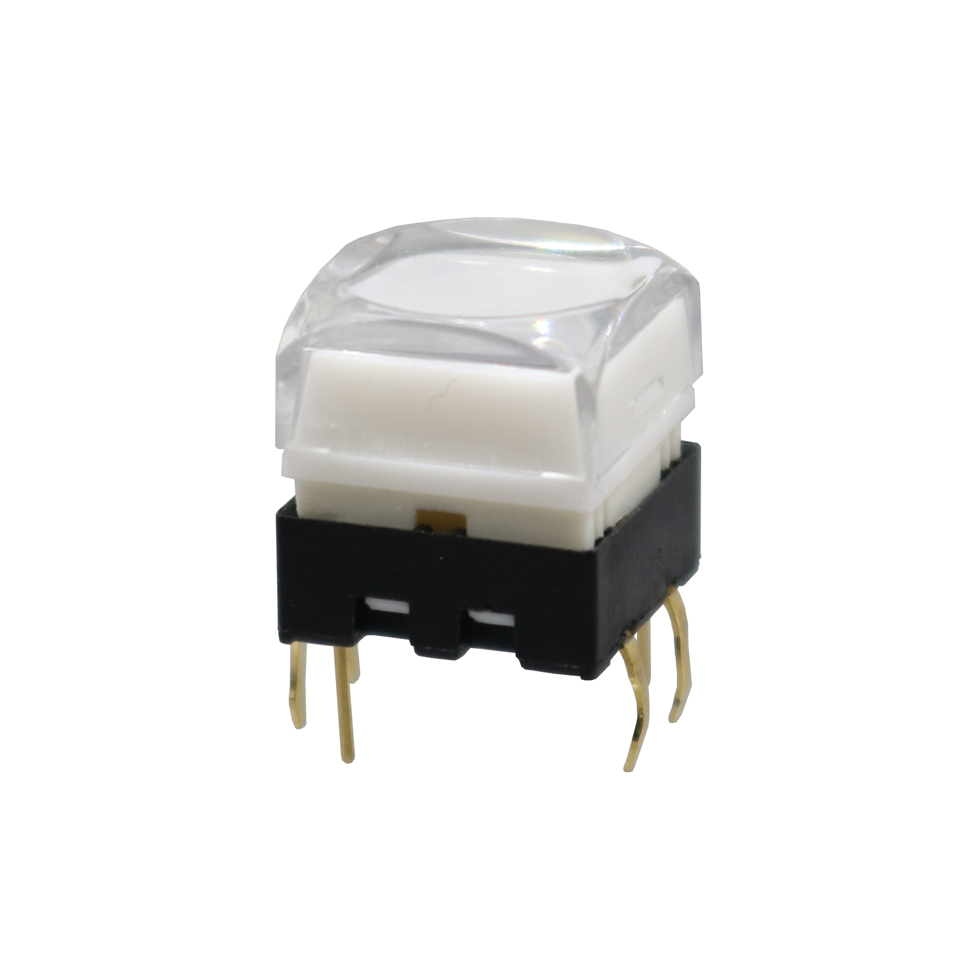 【TopazTrove】1Pcs TS26 12mm Square Transparent Cover With Led Light Momentary Push Button Switch. 