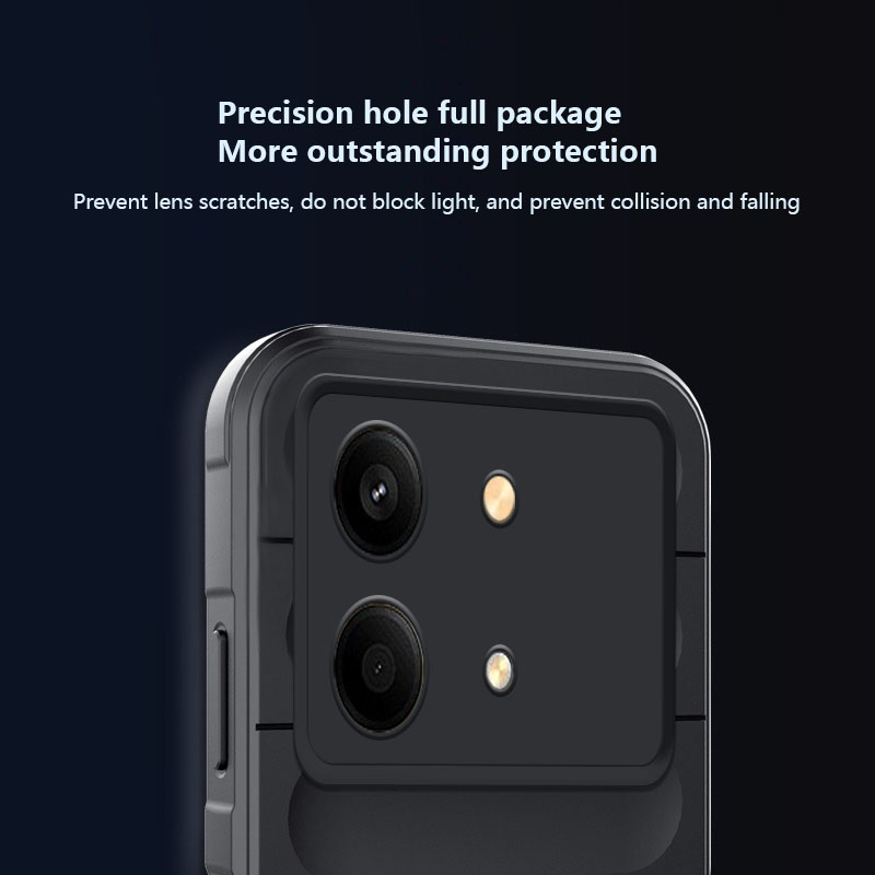 Tokifu For Xiaomi Pocophone X6 Neo Illusionary Shield Silicone Soft Shell Anti-fall And Shock-absorbing Protective Phone Case.