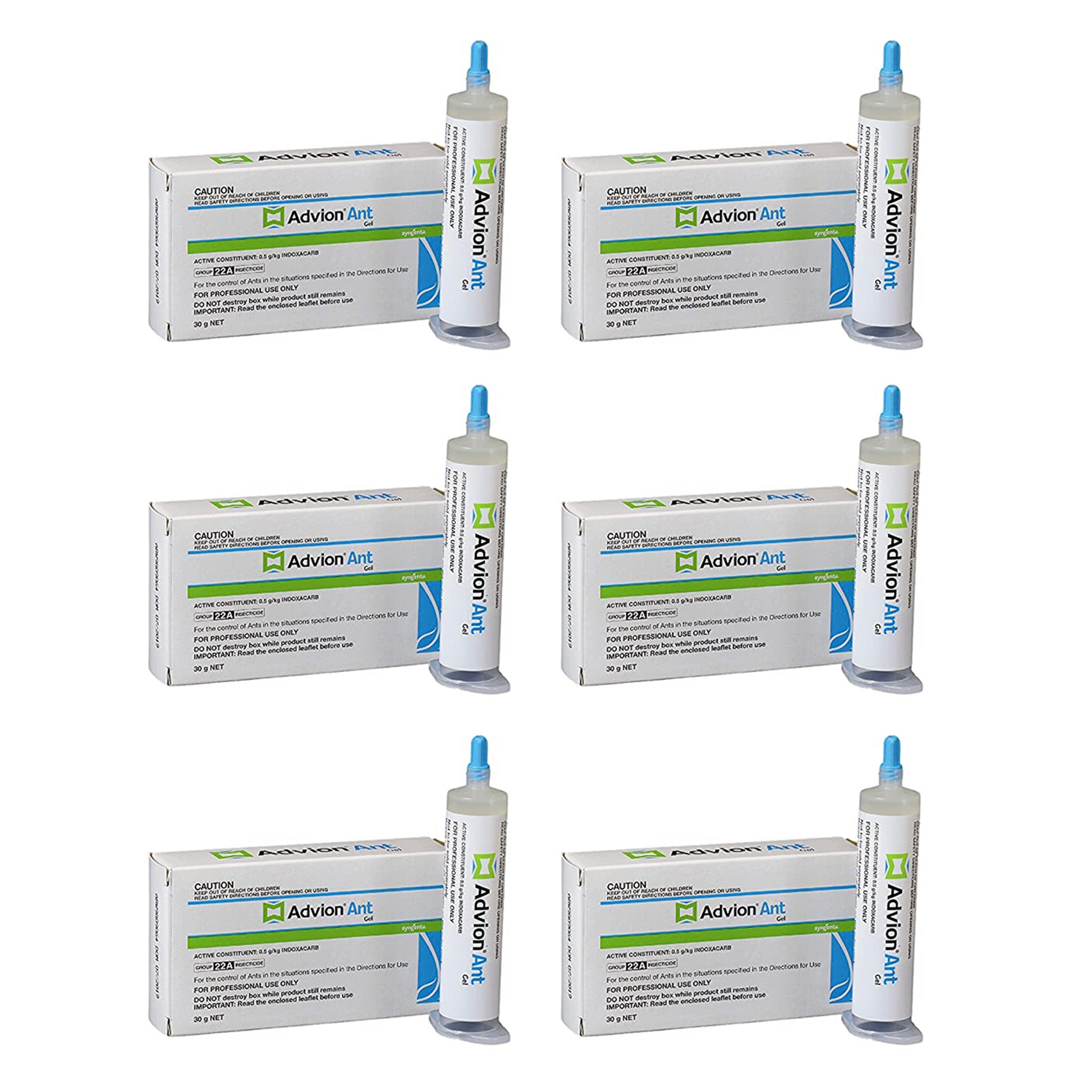 Ant Gel Bait Formulated with 0.05% Indoxacarb Indoor & Outdoor Use Pack Of 6 30g