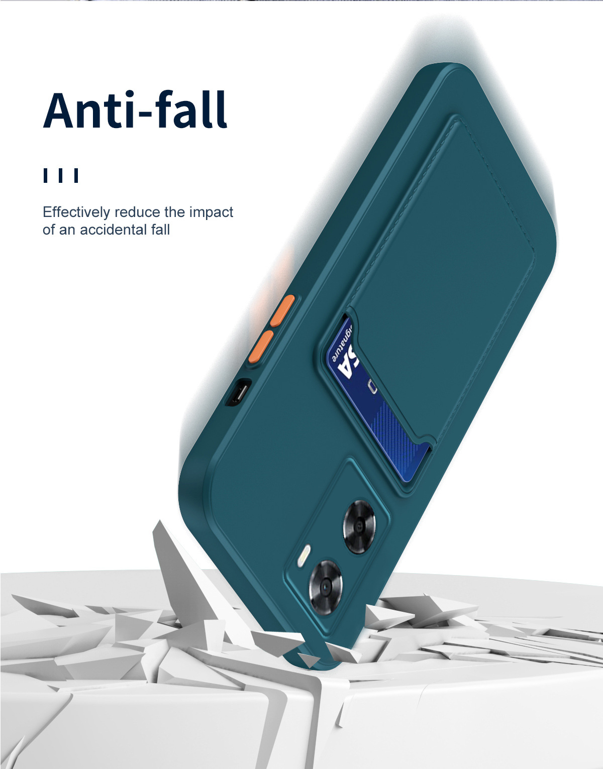 Case for Xiaomi Redmi Note 11 Pro 4G/5G Shockproof Full-Body Cover with Card Holder Slot & Precise Cutouts | Anti-Slip Anti-Fingerprint Soft TPU Protective Case. 