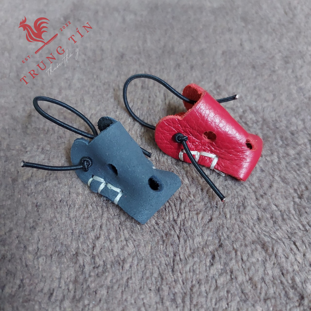 COMBO 2 CÁI - Bịt mỏ gà - chất liệu da (2 cái dành cho 2 con gà)