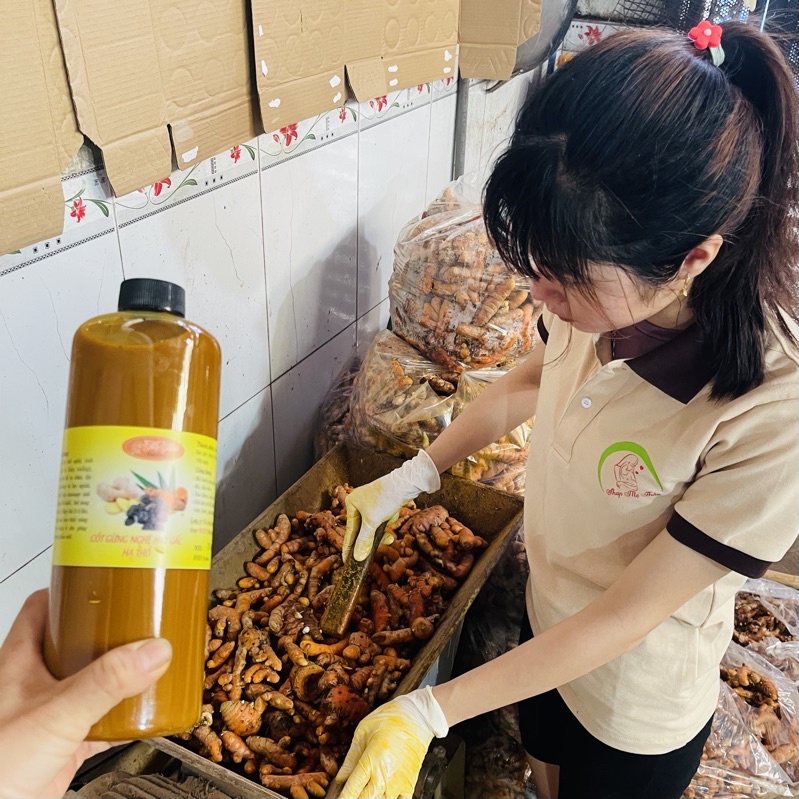 Cốt gừng nghệ gấc hạ thổ handmade