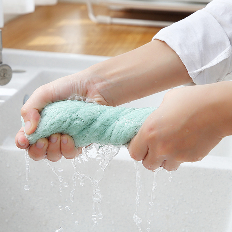 1pc Super Absorbent Microfiber kitchen dish Cloth Household Cleaning Towel MENGYU. 